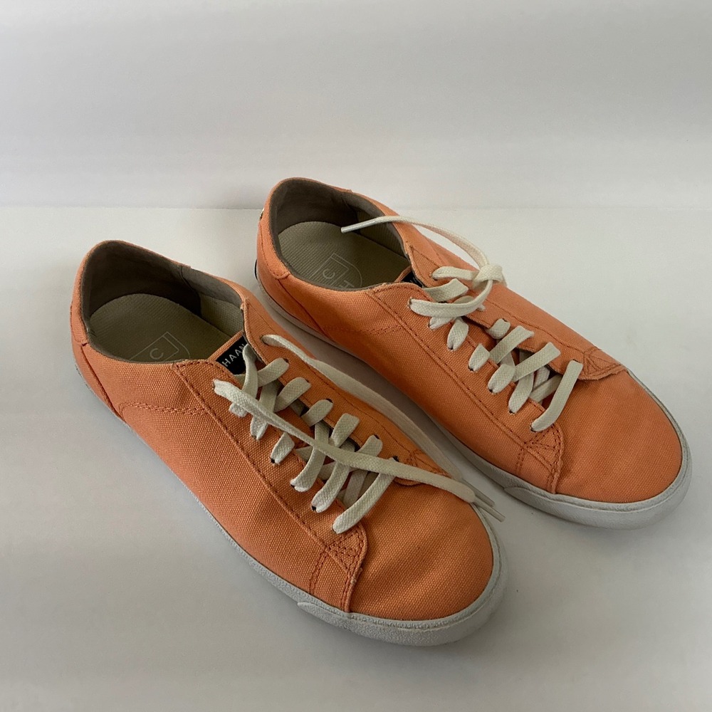 Cole Haan Women's Canvas Sneakers Peach Casual Lace Up Shoes Size 7B - Picture 2 of 9